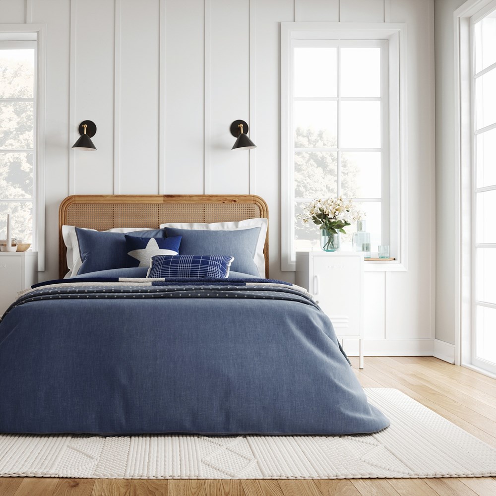 Long Island Denim Look Bedding by Helena Springfield in Blue